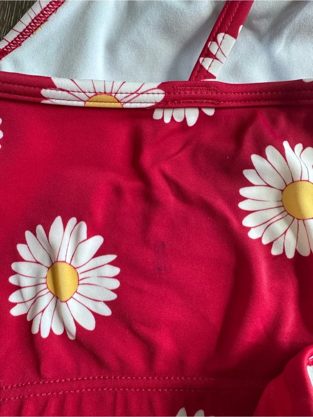 Hanna Andersson Red Daisy Two-Piece Swim Set Size 5